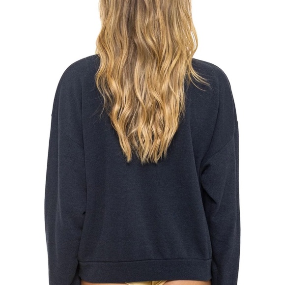 Aviator Nation All Seasons Circle Crew Sweatshirt, size L, Navy - Picture 5 of 10